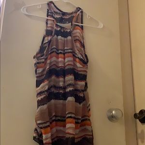 Rustic style sheer tank top